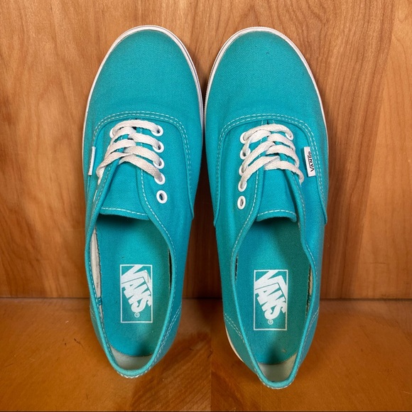Womens 7.5 Vans Authentic Skate Shoe Low Teal SEF0506 - Picture 5 of 9